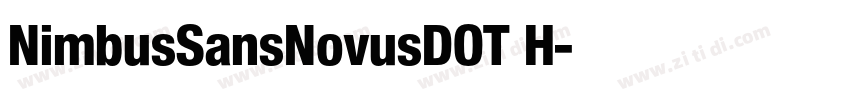 NimbusSansNovusDOT H字体转换